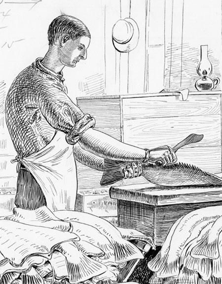 champion fish skinner at Shute & Merchant