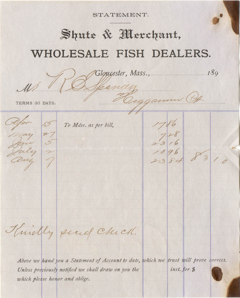 1894 billing statement
