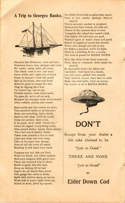 Eider Down ad page