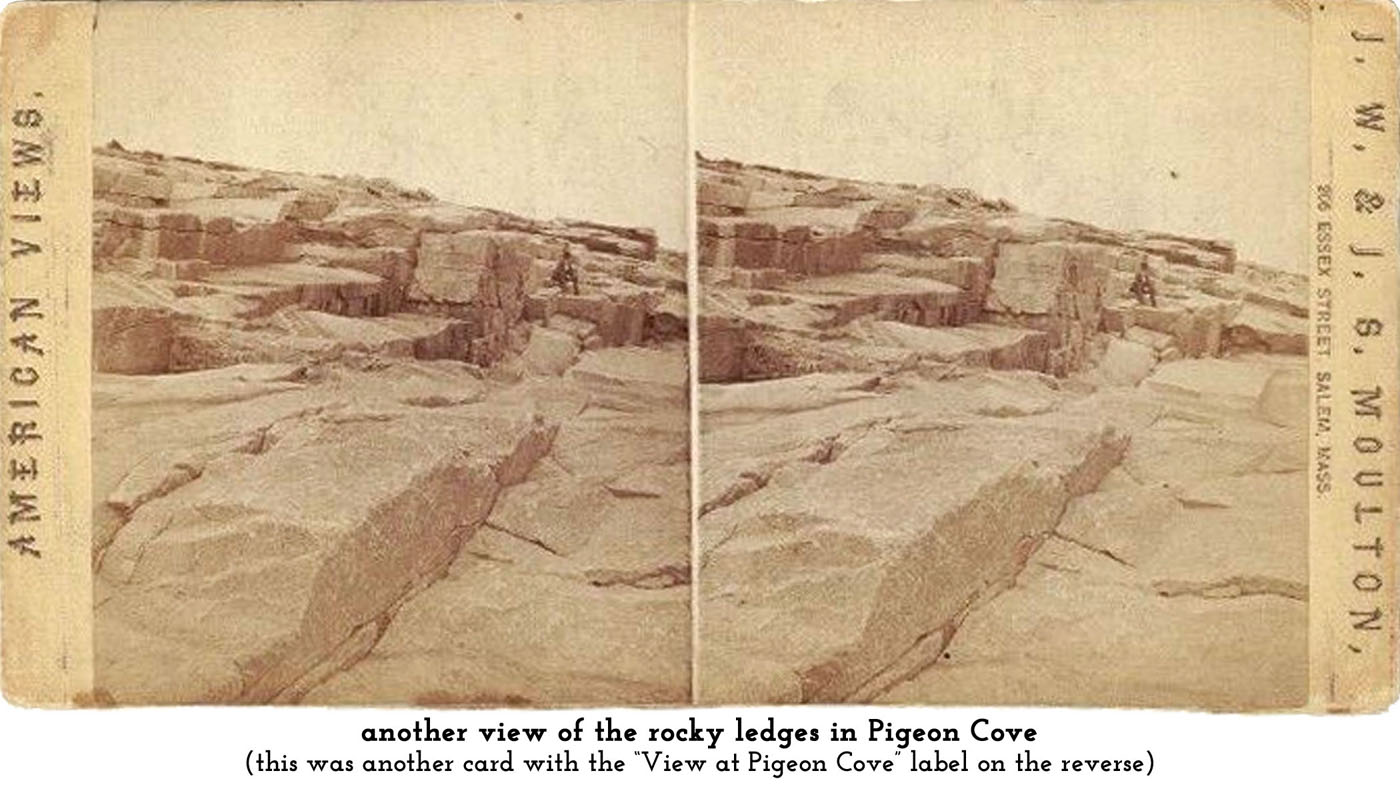 rocky ledges at Pigeon Cove