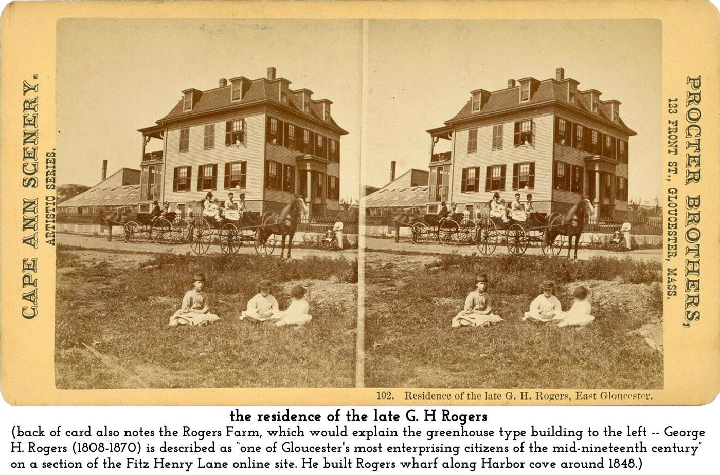 the late G. H. Rogers residence
