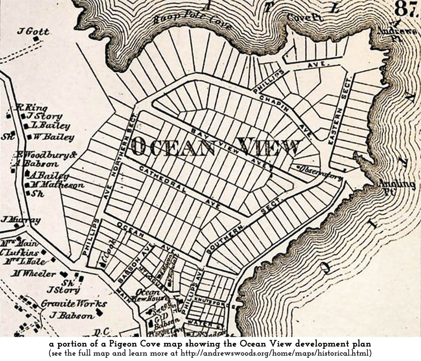 map of Ocean View Point development