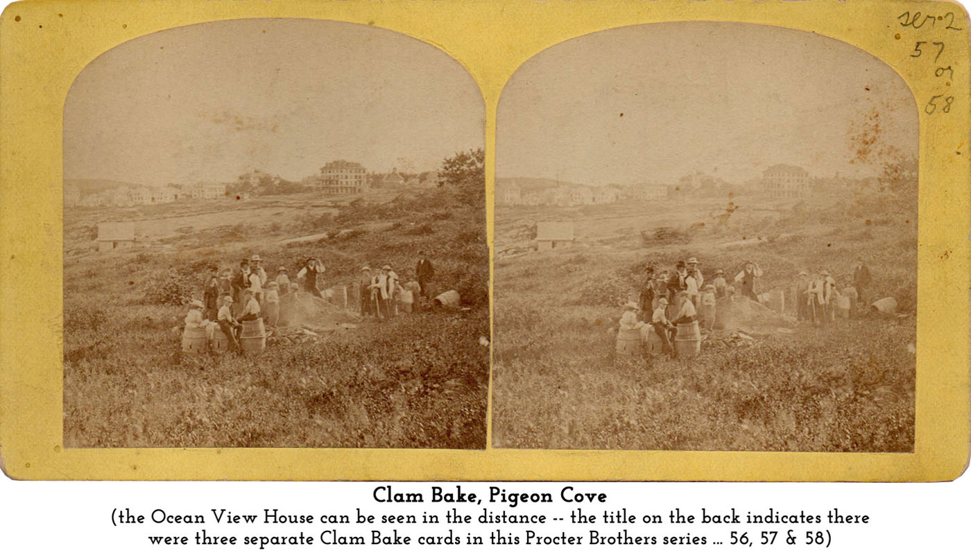clam bake at the Ocean View House