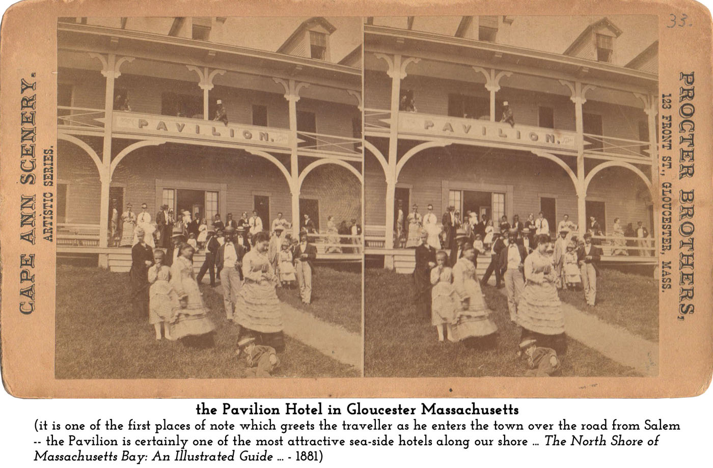 front sign on the Pavilion Hotel