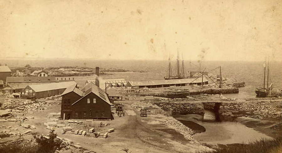 cabinet view of Gloucester Granite Company