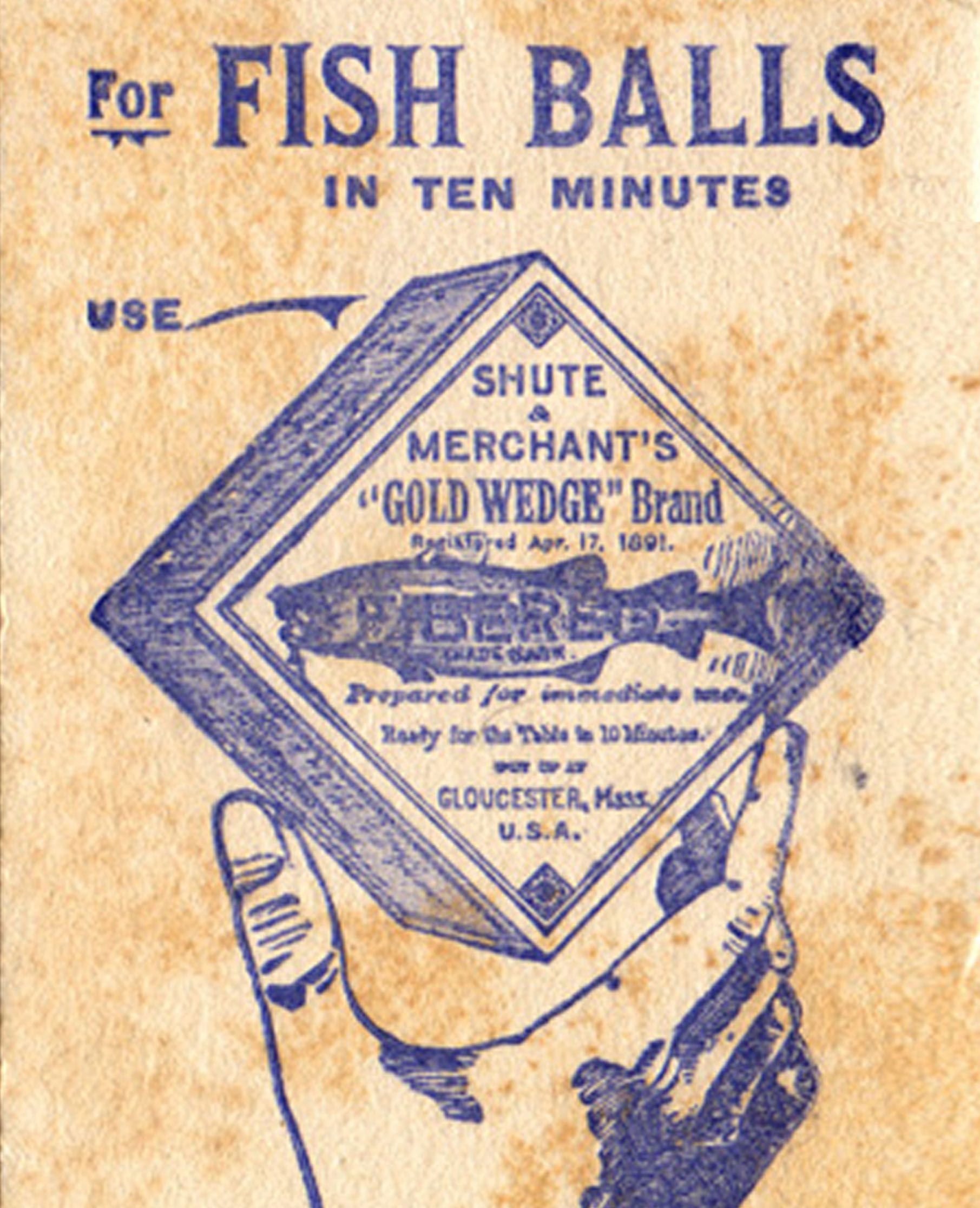 Gold Wedge ad blotter