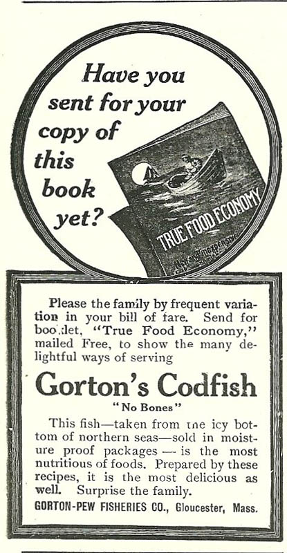 Gorton-Pew magazine ad