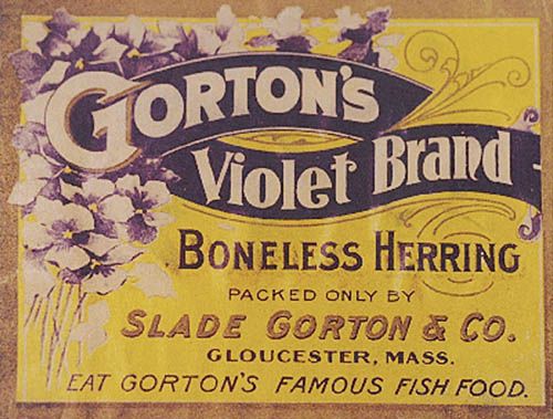 Slade Gorton Violet Brand label