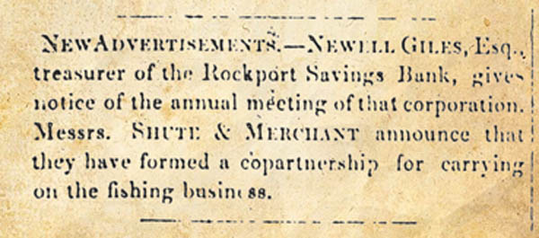 newspaper announcement